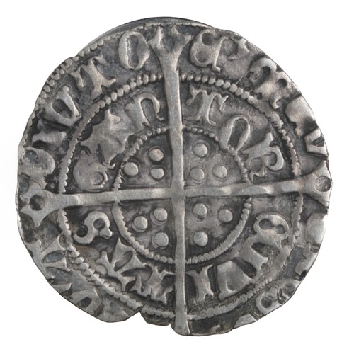 49 - Henry VII, Half Groat. 1485-1509. Facing Bust issue. Canterbury, class IIIb, mm, tun, ornate letteri... 