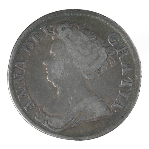 54 - Queen Anne. Shilling. 1711 Forth Bust (S 3618). Fine