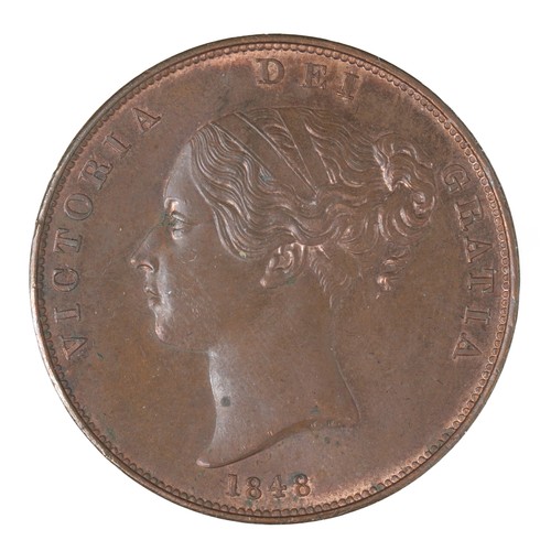 75 - Victoria Penny 1d - 1848 - GEF to UNC . Young head penny in lovely condition with some nice toning. ... 