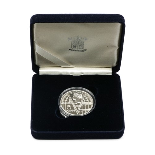 128 - Elizabeth II Victorian Anniversary Crown. Silver Proof. 2001. (S4554) FDC.