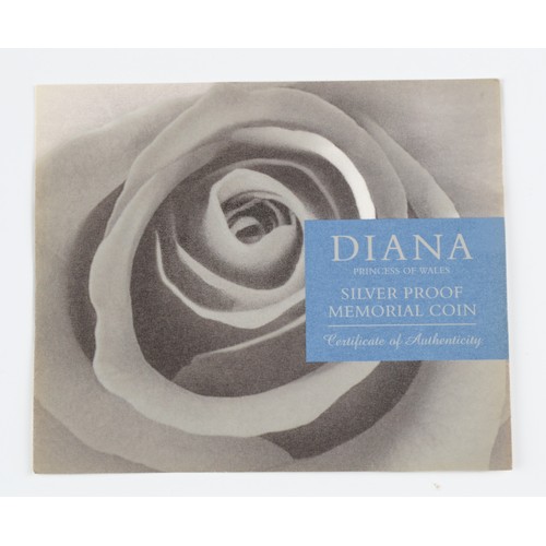 126 - Elizabeth II Five Pound Silver Proof Coin. 1999. Diana Princess of Wales Memorial Coin. (S4551) FDC.