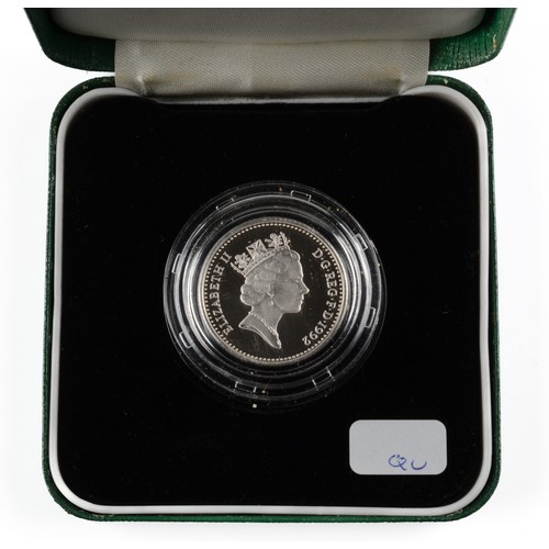 116 - Elizabeth II Ten Pence Silver Proof Piedfort Coin. 1992. (S4367) FDC.