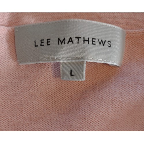 157 - Lee Mathews - Pink Cardigan from the Australian designer - Size L - Pre-owned