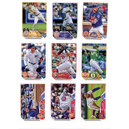 190 - BASEBALL - Topps 2022/2023 Baseball cards - Series 1 & 2 Full set of base cards from #1 to #660. A t... 