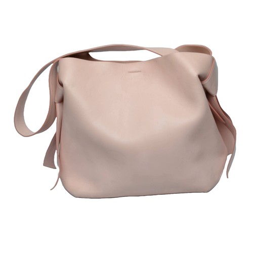 197 - Acne Studios Musubi Midi knotted leather shoulder bag. Light Pink. Pre-loved, good condition.