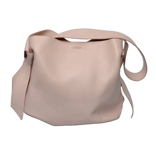 197 - Acne Studios Musubi Midi knotted leather shoulder bag. Light Pink. Pre-loved, good condition.