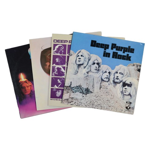 178 - Collection of 4 Deep Purple LPs - featuring Burn (TPS 3505, 0C 062 ◦ 94837) VG+/VG+, Come Taste The ... 