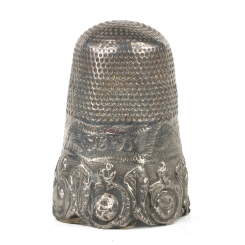 31 - Atlantic Cable Thimble Inscribed with 'HB' on the band.