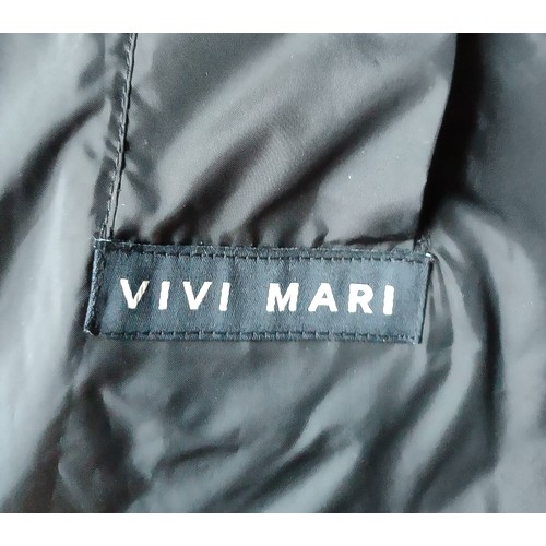 224 - Vivi Mari Black Oversized Hooded Raincoat. Pre-loved, very good condition.