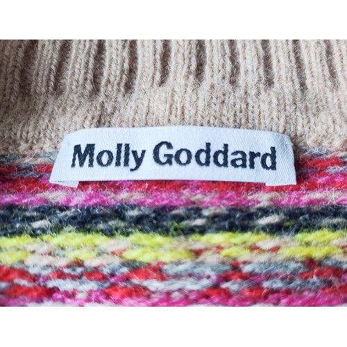 232 - Molly Goddard Cropped Cardigan. Multi-coloured design with striped sleeves. Size XL. Pre-loved, very... 