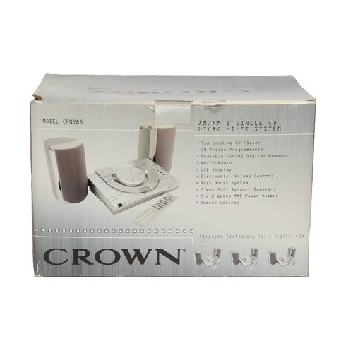 101 - Crown Micro Hi-Fi System. Untested but in all original packaging.