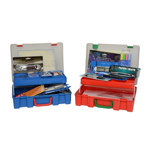 110 - Stationary Bundle with Two Hobby/Craft Cases