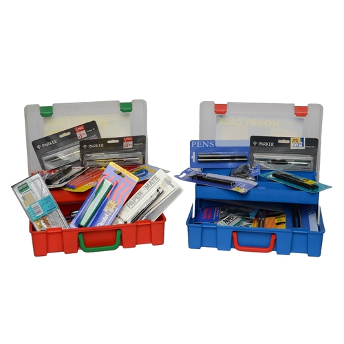 111 - Stationary Bundle with Two Hobby/Craft Cases