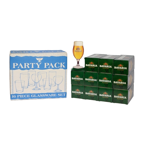 30 - Glass Bundle including:
16 piece party pack
12 x individually boxed Bavaria half-pint stemmed glasse... 