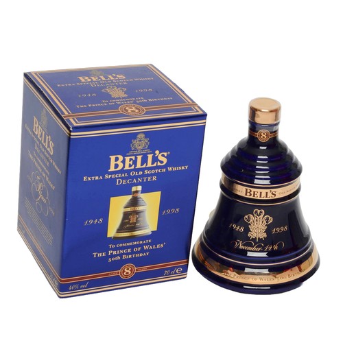 Bells Extra Special Old Scoth Whisky Decanter - unopened and in original packaging. To commemorate the Prince of Wales 50th Birthday. Whisky aged 8 years.