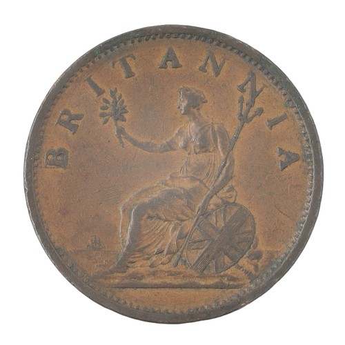 78 - George III, One Penny 1d, 1806. Include of hair by knot. GF (S3780)