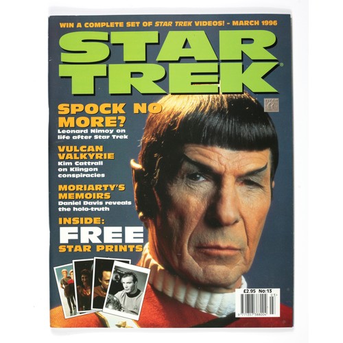 157 - Collection of 4 x Star Trek magazines and 3 Star Trek Comics. 
Approximate CGC gradings given but pl... 