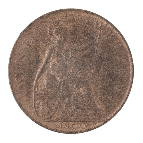 174 - Victoria, Penny, 1900. Good lustre but with a layer of black grime on both sides and rim. UNC (S3990... 