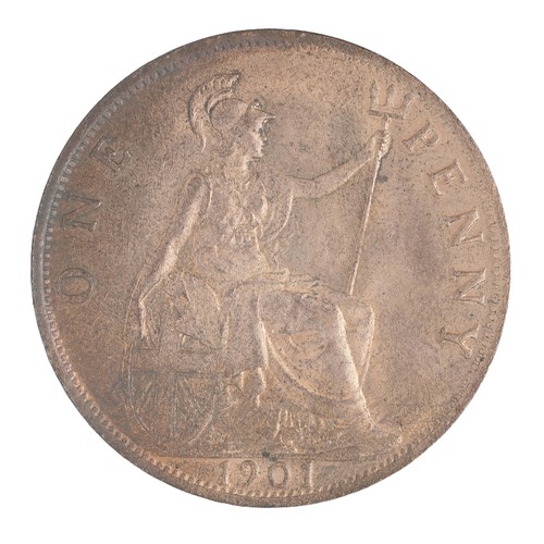 173 - Victoria, Penny, 1901. Lovely lustre but some dark soil marks. UNC (S3961)