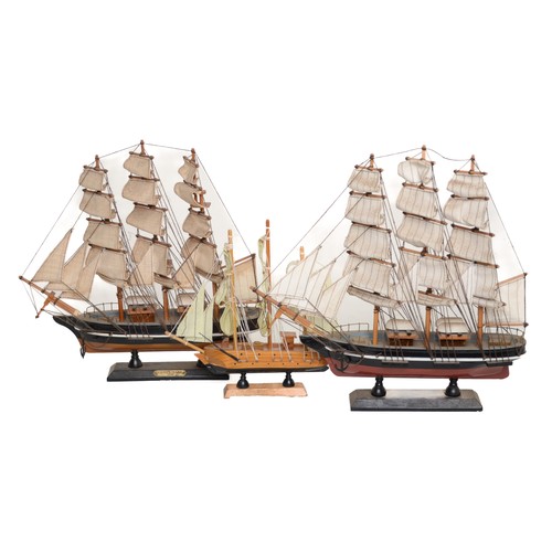 79 - Three Sailing Ship Models.