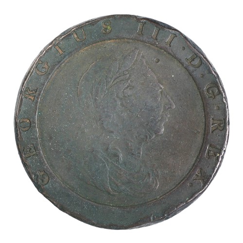 70 - George III, Cartwheel Twopence. 1797. Fine with some edge knocks, particularly to reverse. Fine (S37... 