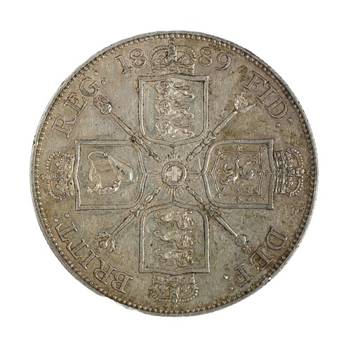 127 - Victoria, 1889, Double Florin. Jubilee bust. A really good VF (S3923)