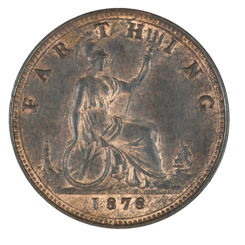 198 - Victoria, Farthing. 1878. GVF. Some lustre (S3958)