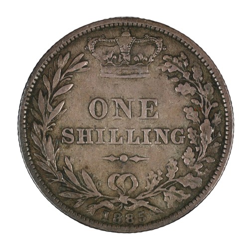 136 - Victoria, Shilling. 1885. Fine with a nice dark tone. (S3907)