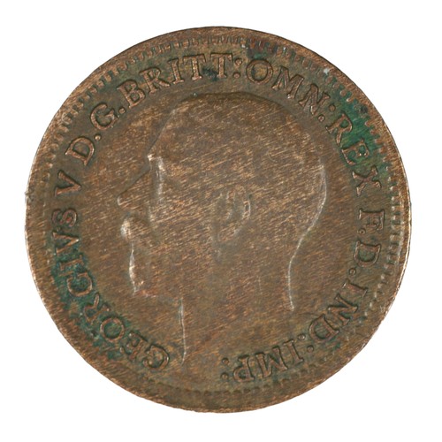 221 - George V, 1/3 Farthing. 1913. (For use in Malta) Bare head. VF (S4062)