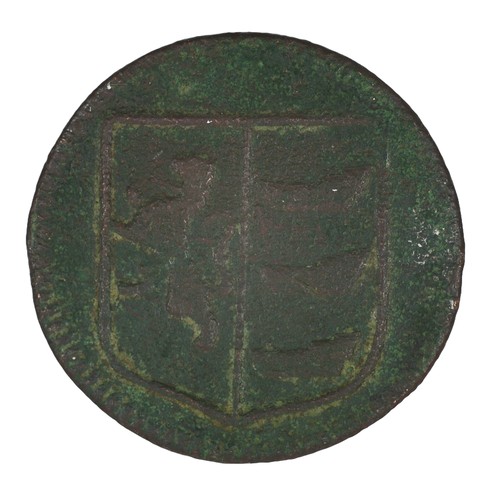 42 - 1670 Ipswich Token. 17th Century Token from Ipswich, Suffolk. Town farthing with arms of Ipswich wit... 