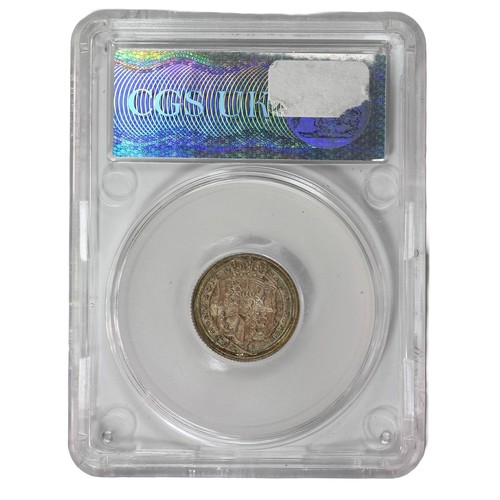 60 - George III, 1816, L of MAL over a lower L, choice UNC and nicely toned, slabbed and graded CGS 85, t... 