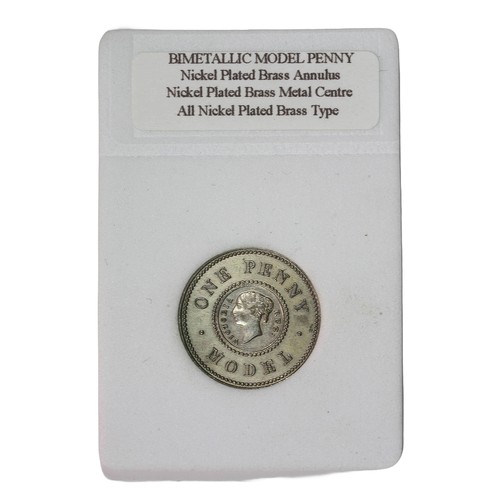 184 - Model Penny. Model Money, Victoria Penny. Large ridged numeral 