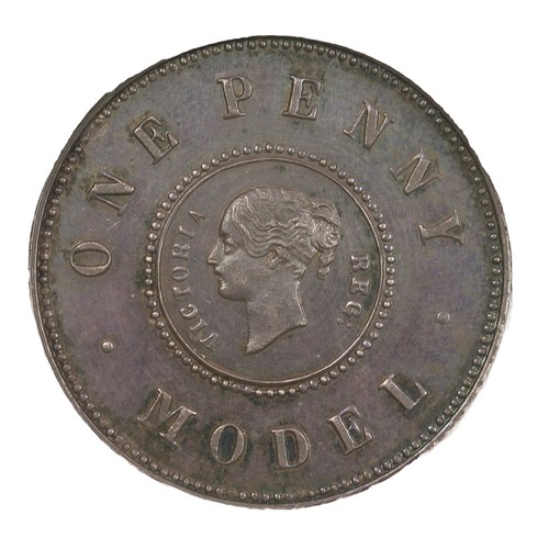 185 - Model Penny. Model Money, Victoria Penny. Large ridged numeral 