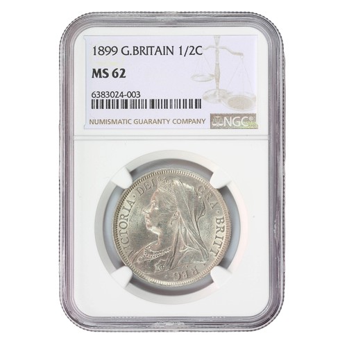 119 - Victoria, 1899, Half Crown. Lovely bright mint state. MS62. NGC Slabbed (S3938)