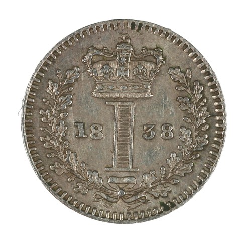 168 - Victoria, Silver Penny, 1838. EF (S3920)