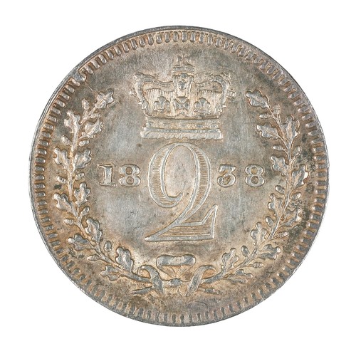 161 - Victoria, Twopence. 1838. EF (S3914E)