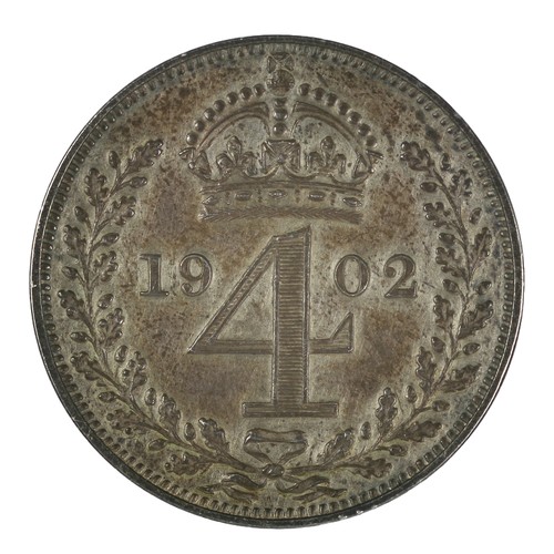 204 - Edward VII, Fourpence. 1902. GEF (S3986)