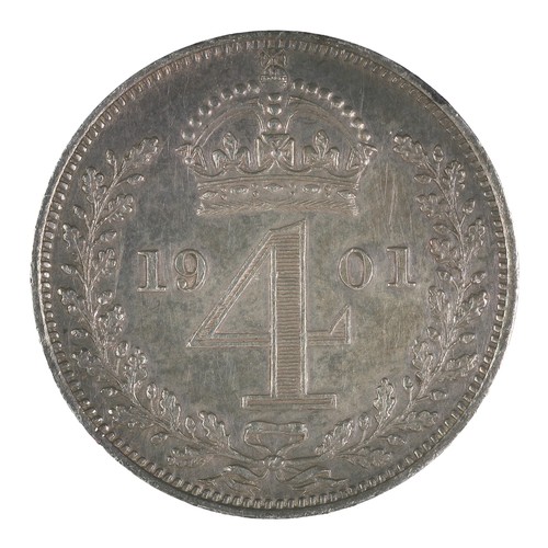 150 - Victoria, Groat fourpence. 1901. A few dark spots. EF (S3944)