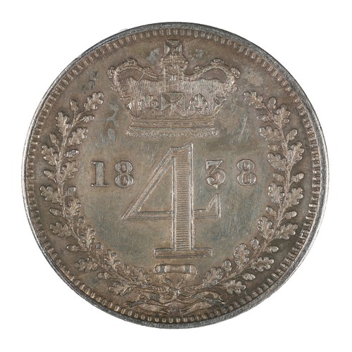 151 - Victoria, Groat fourpence. 1838. Really bright EF (S3913)