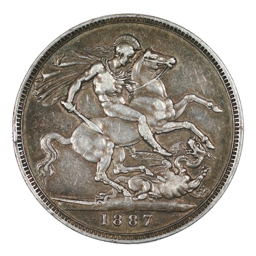 108 - Victoria, Crown. 1887.  Jubilee bust. GF (S3921)