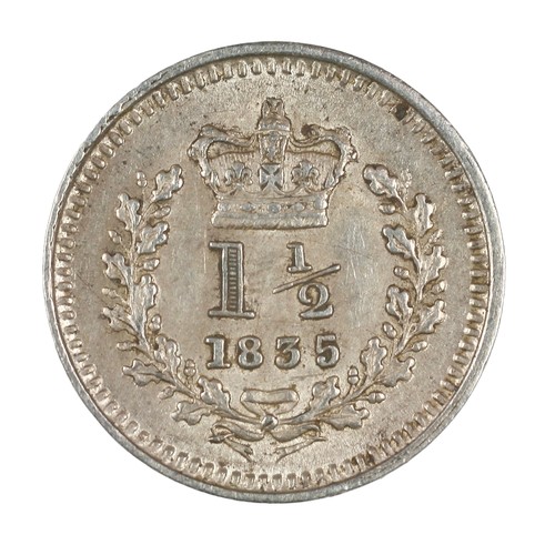 99 - William IV, Three-Halfpence. 1835/4. For Colonial use. Lovely bright GVF (S3839)