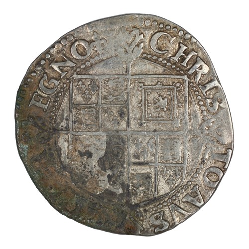 40 - Charles I, Shilling. Tower mint. mm. lis. Bust 2 with larger crown, outer arch only jewelled. Nice c... 