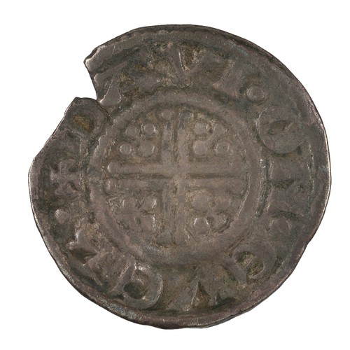 4 - John, Penny. Class Vb. Regular S, circular pelleted curls, cross pattee as initial mark on reverse. ... 