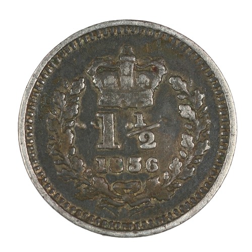 98 - William IV, 1836, 3 half pence. Dark toning. F (S3839)