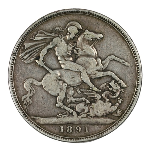 110 - Victoria, 1891, Crown. AF (S3921)