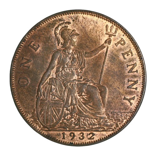 216 - George V, Penny. 1932. Lovely lustre. Unc (S4055)