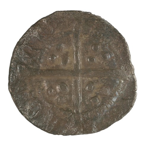 12 - Henry VI, Half Penny. Leaf-Pellet issue. mm cross 3. Leaf on breast, pellets by hair About Fine (S19... 