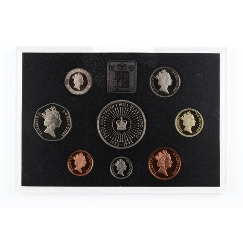 231 - Elizabeth II Proof Coin Collection. 1993. Includes commemorative crown struck in celebration of the ... 