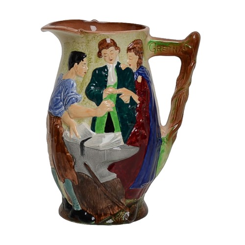 6 - Burleigh Ware 'The Runaway Marriage' Gretna Green Jug