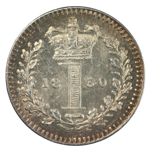 165 - Victoria, Maundy Penny. 1850. Nice bright UNC